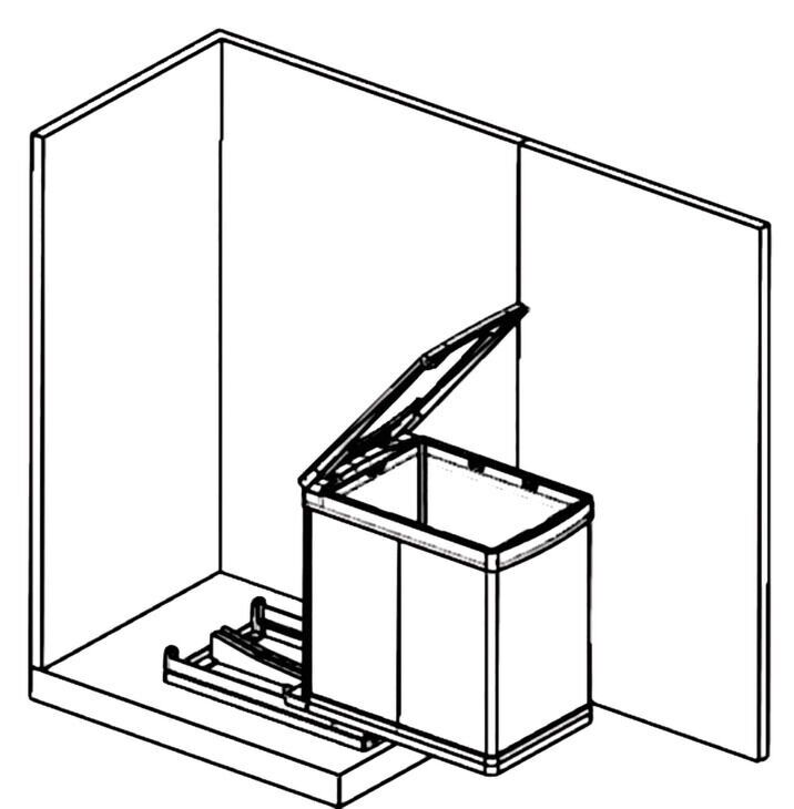 HÄFELE BRAVO 16 Litre Çöp Kutusu Beyaz