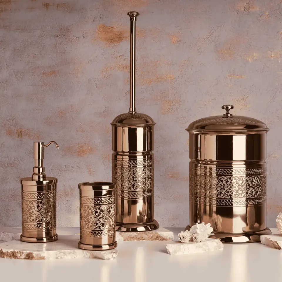 Vista D’oro Sefa Banyo Çöp Kovası Bronz