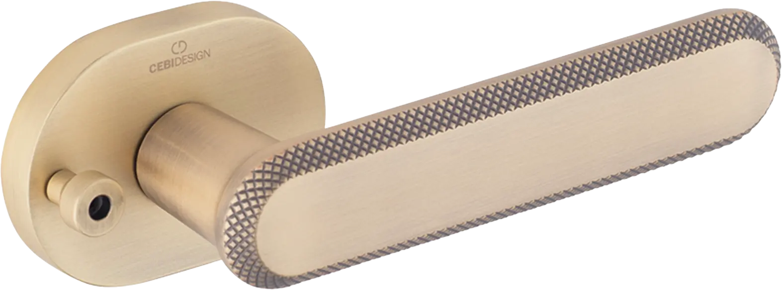 Çebi A5102 Nola Seri Pimli Kapı Kolu MP30 (Fırçalanmış Antik Pirinç)