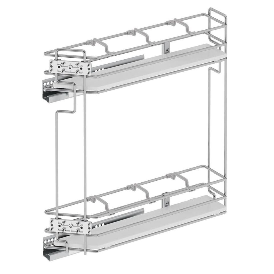 45 Derece Gizli Raylı Şişelik (Tek Açılım) Ahşap Sol