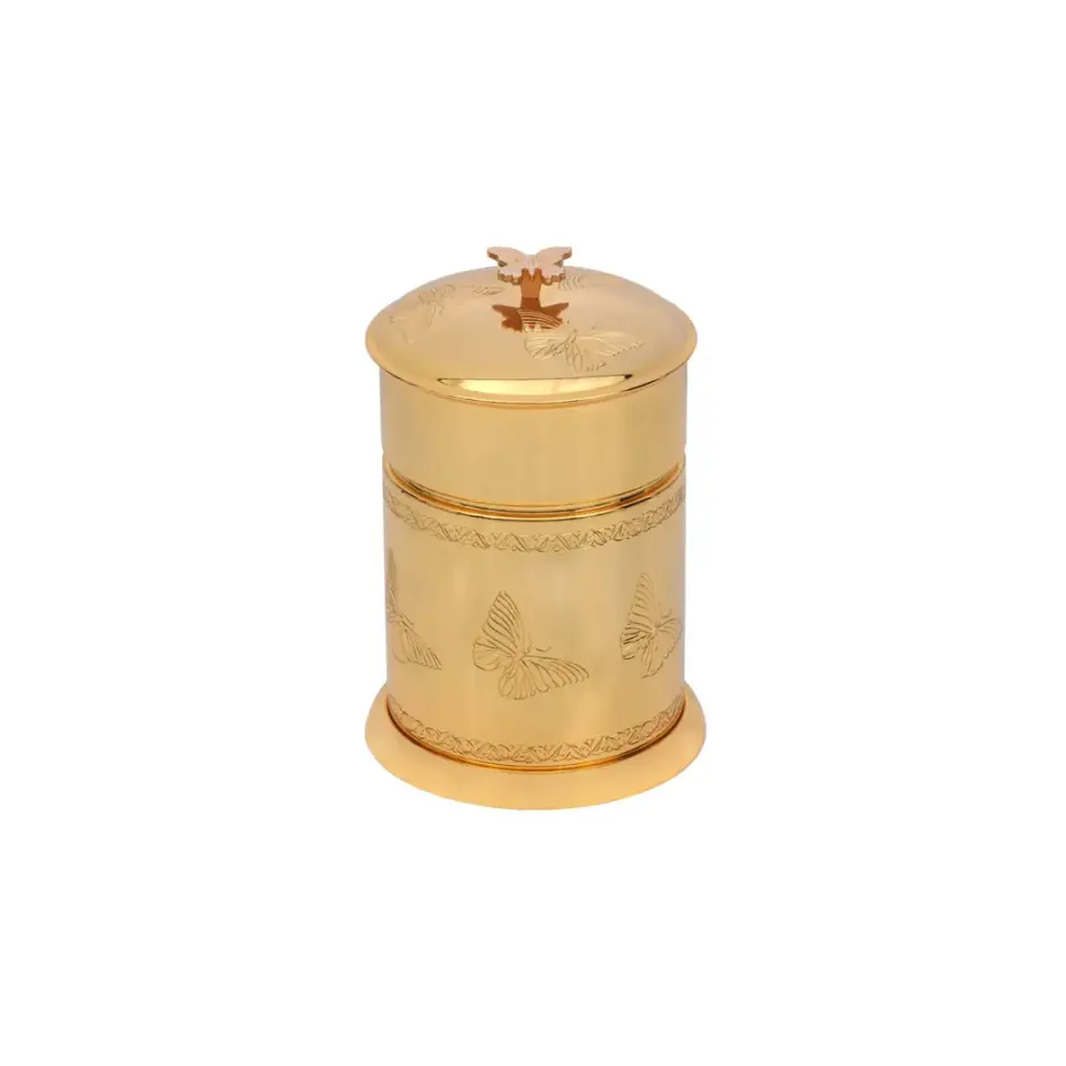 Vista D’oro Butterfly Çöp Kovası 24 Ayar Altın