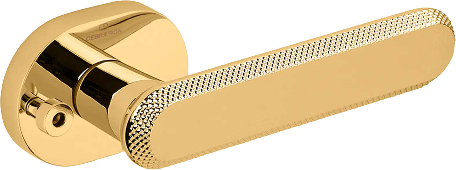 Çebi A5102 Nola Seri Pimli Kapı Kolu MP11 (Parlak Altın)