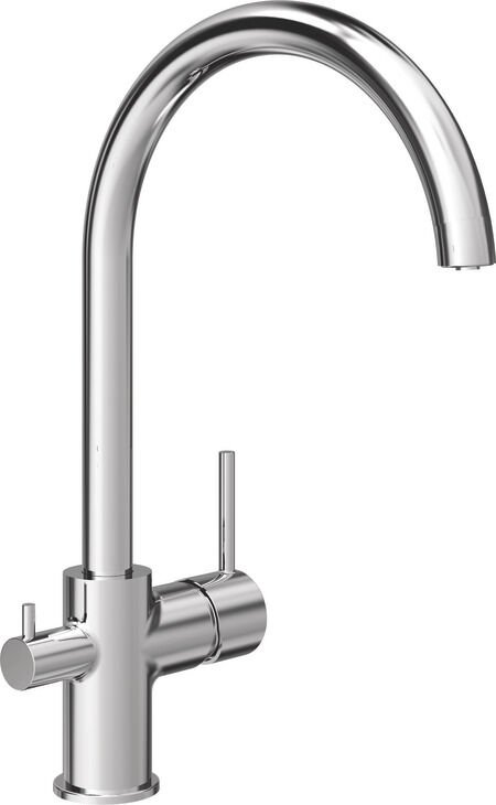 HÄFELE SPARK, Spiralsiz, Arıtmalı Su Çıkışlı, Tek Kumanda Kollu Eviye Bataryası Parlak Krom