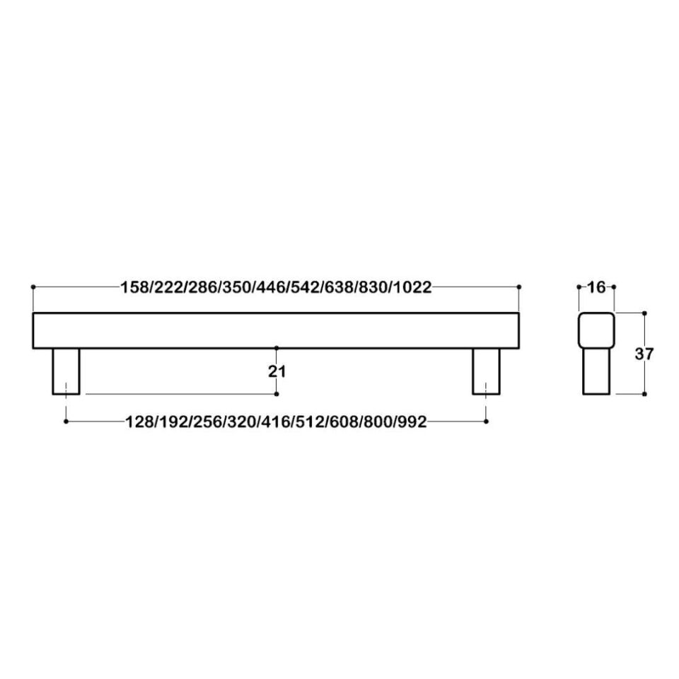 System 8800 Gold Renk Modern Kulp 512 mm (SY8800 0512 GL-GL)