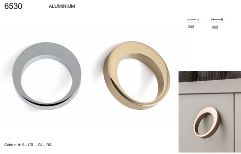 System 6530 Gold Renk Modern Kulp 60 mm (SY6530 0060 GL)