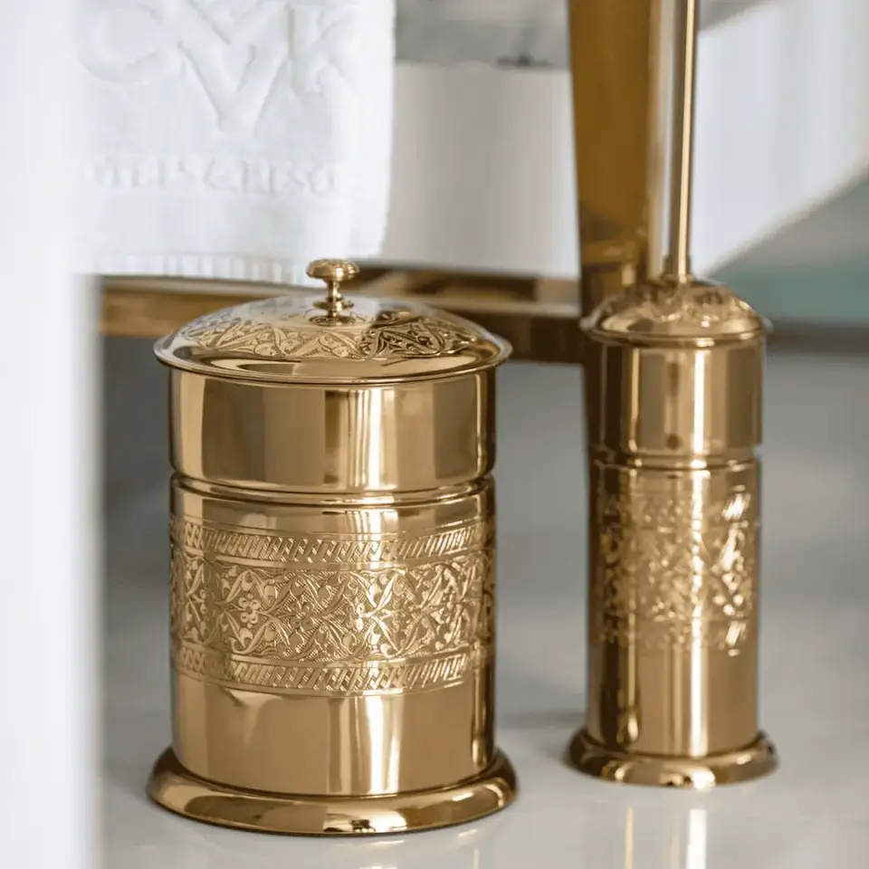 Vista D’oro Sefa Banyo Çöp Kovası Altın Rengi