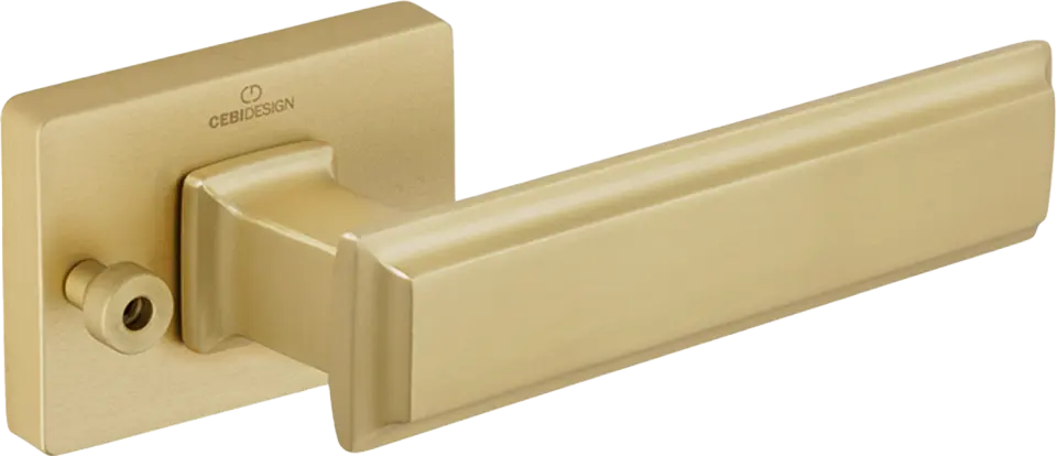 Çebi A5104 Rome Seri Pimli Kapı Kolu PC35 (Mat Pirinç)