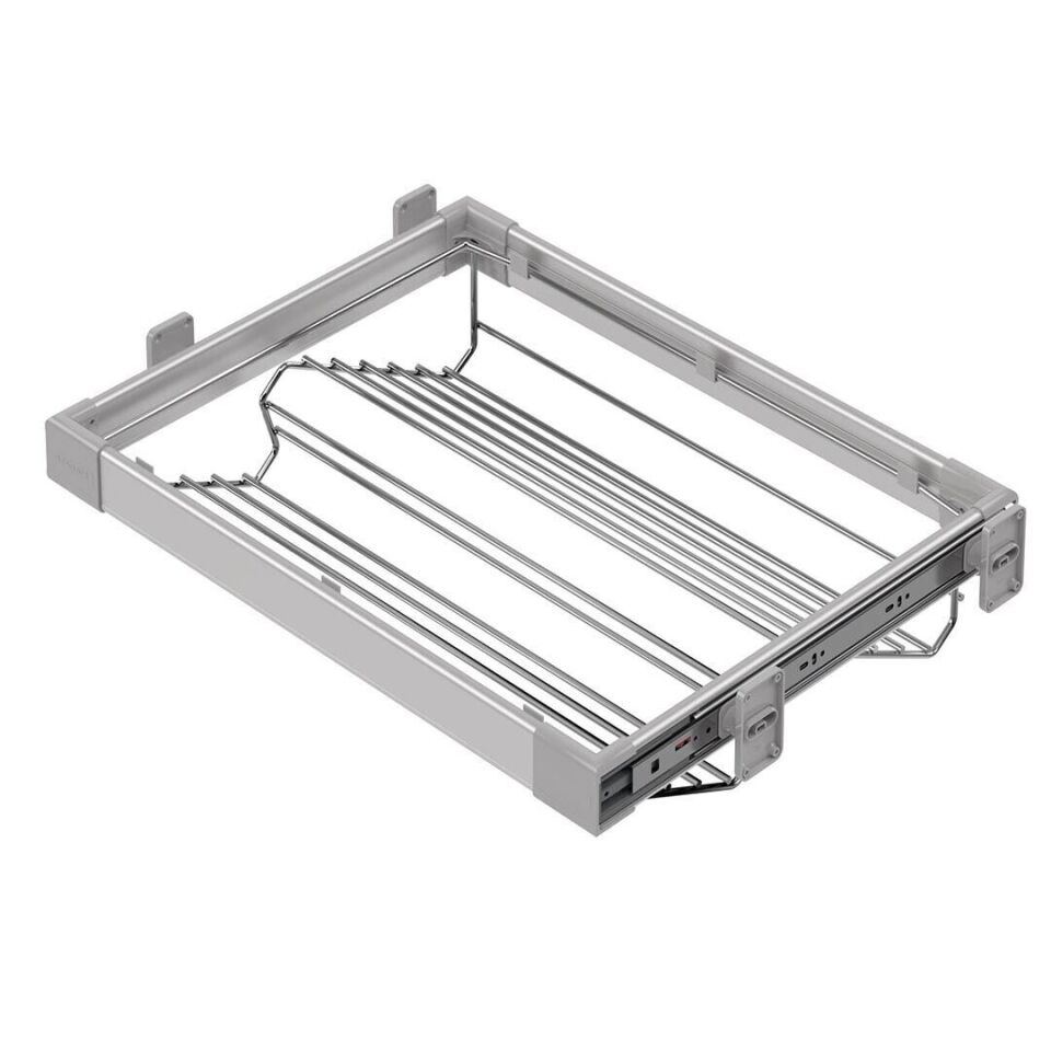 Teleskopik Raylı Alüminyum Ayakkabılık 800 mm