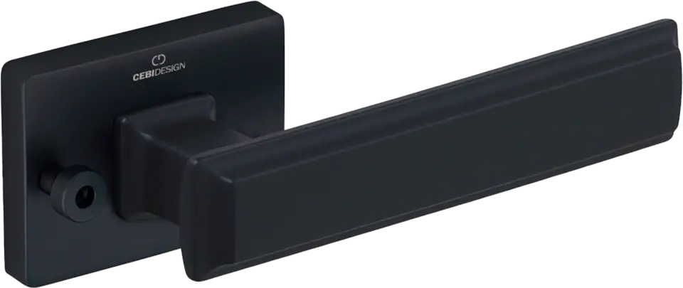 Çebi A5104 Rome Seri Pimli Kapı Kolu PC24 (Mat Siyah)