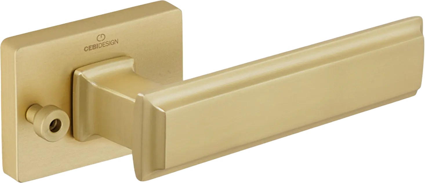 Çebi A5104 Rome Seri Pimli Kapı Kolu PC35 (Mat Pirinç)