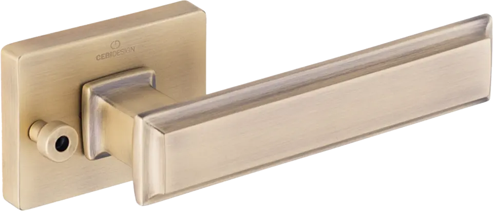 Çebi A5104 Rome Seri Pimli Kapı Kolu MP30 (Fırçalanmış Antik Pirinç)