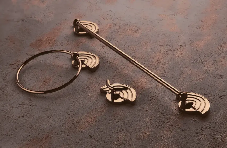 Vista D’oro Newmoon Bornoz Askılık Bronz