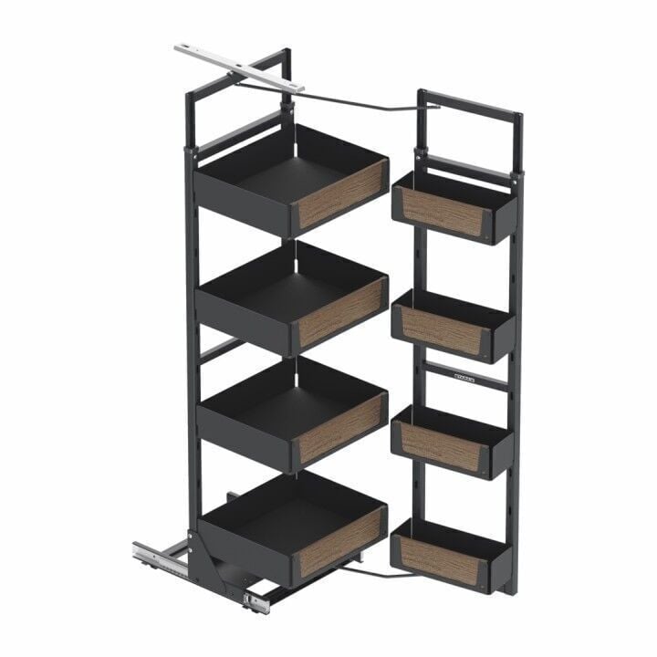 Unique Wood İkiz Kiler  1700 - 1850 mm | 600 mm Kapak Uyumlu Antrasit