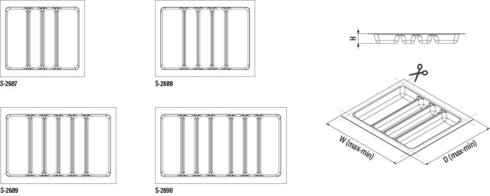 Plastik Kepçelik 700 mm