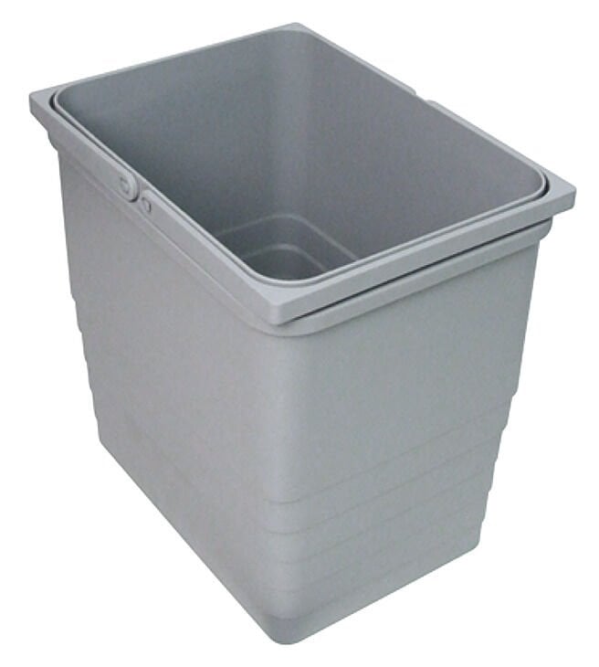 Yedek Çöp Kutusu 12 Lt Kapasite (220 x 305 x 230 mm) Alüminyum Grisi