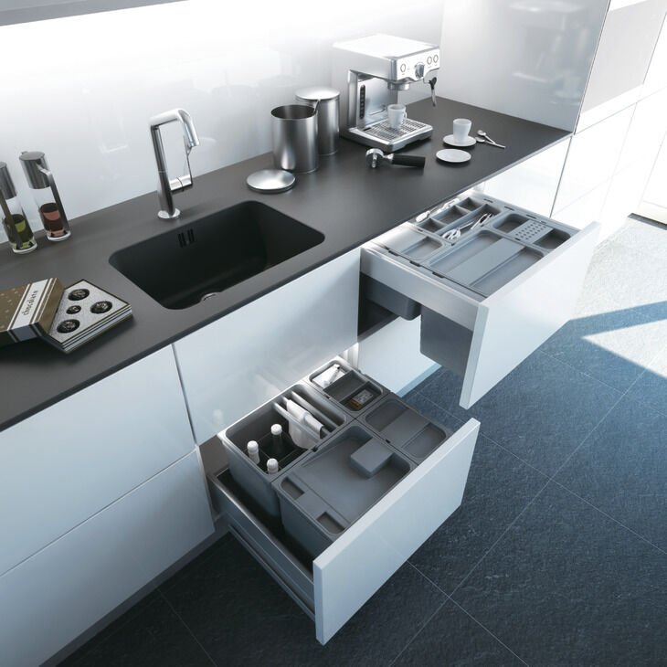 One2Four/One2Five Çöp Kutusu Sistemleri İçin Kapak Plastik, Gri (12, 17, 26 ve 32 Litre İçin)