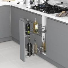 Gizli Raylı Şişelik (Tek Açılım) Tel 150 mm Sağ