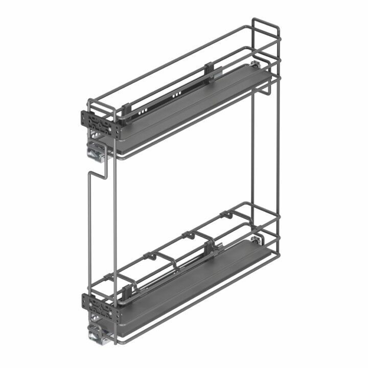 Gizli Raylı Şişelik (Çift Açılım) Ahşap 106 mm Sol