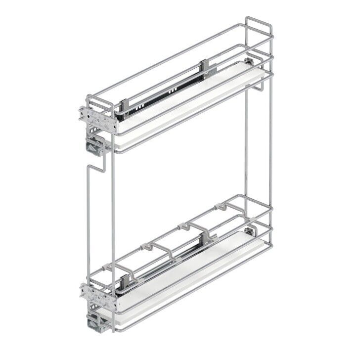Gizli Raylı Şişelik (Çift Açılım) Ahşap 106 mm Sol