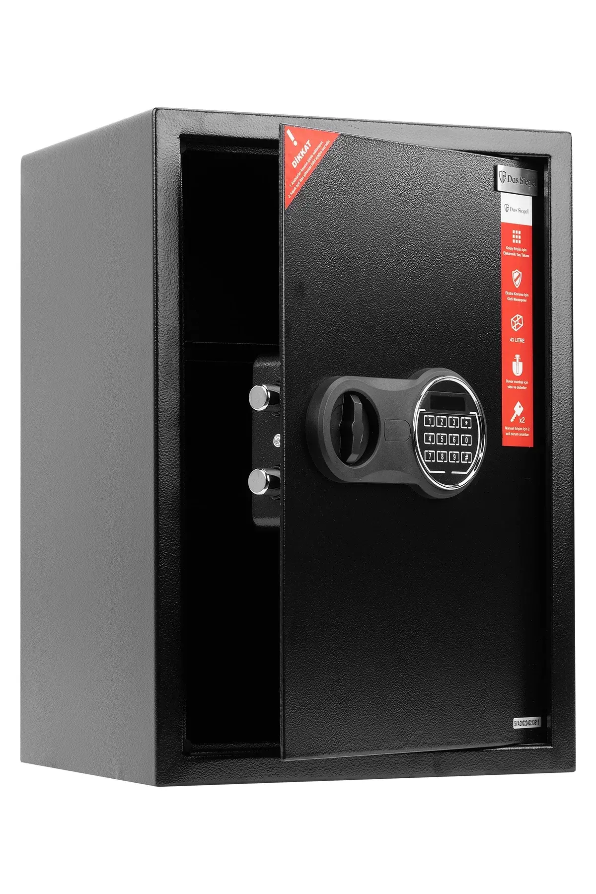 Das Siegel 50DSE Elektronik Şifreli ve Anahtarlı Çelik Kasa