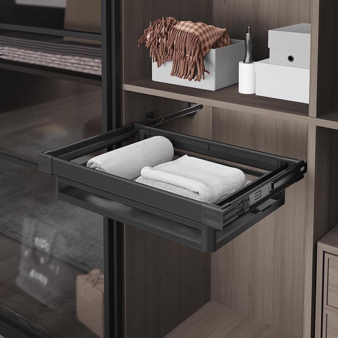 Teleskopik Raylı Alüminyum Çekmece 700 mm