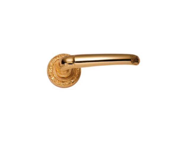 Vista D’oro Rustic Rozetli Kapı Kolu 24 Ayar Altın
