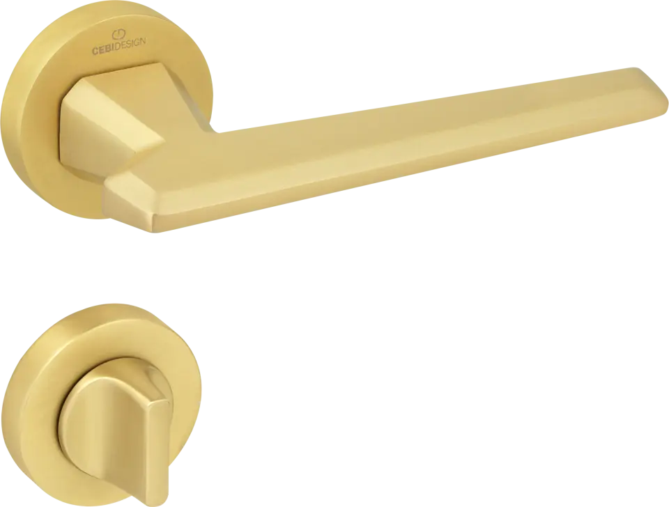 Çebi A5223 Sina Kapı Kolu PC35 (Mat Pirinç) - Rozetsiz