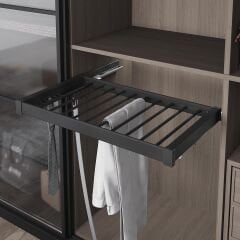 Gizli Raylı Alüminyum Pantolonluk 600 mm