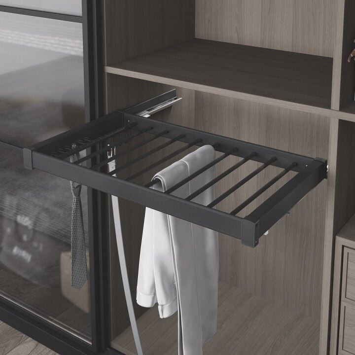 Starax Gizli Raylı Alüminyum Pantolonluk | 60–90 cm Kapak Uyumlu