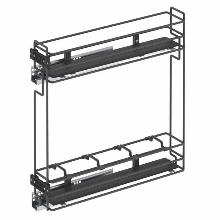 Gizli Raylı Şişelik (Tek Açılım) Ahşap 106 mm Sol