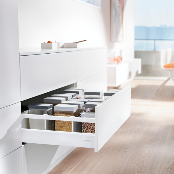 Blum Tandembox Antaro C Bordürlü 65 Kg Blumotion İpek Beyazı