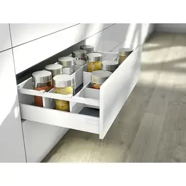 Blum Tandembox Antaro C Bordürlü 65 Kg Blumotion İpek Beyazı