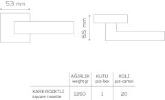 Z2034 Rozetli Kapı Kolu