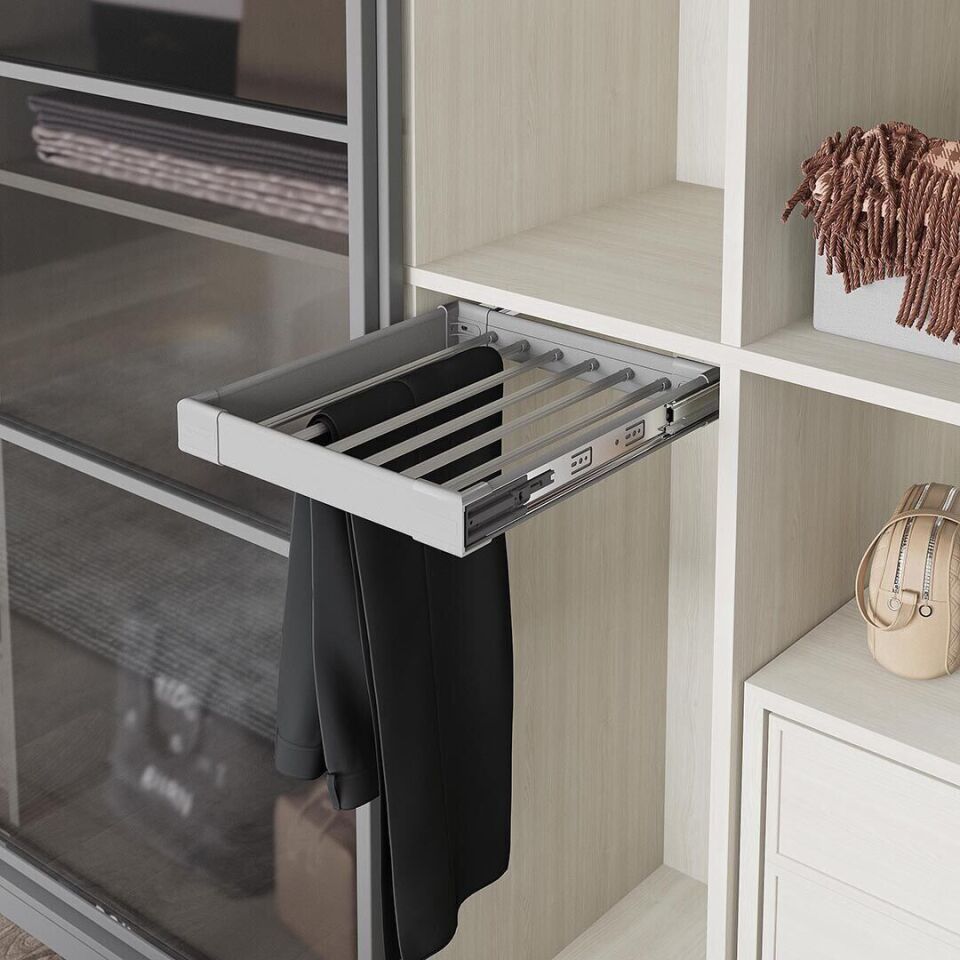 Teleskopik Raylı Alüminyum Pantolonluk 550 mm