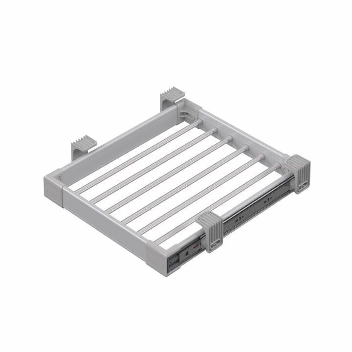 Teleskopik Raylı Alüminyum Pantolonluk 550 mm Gri