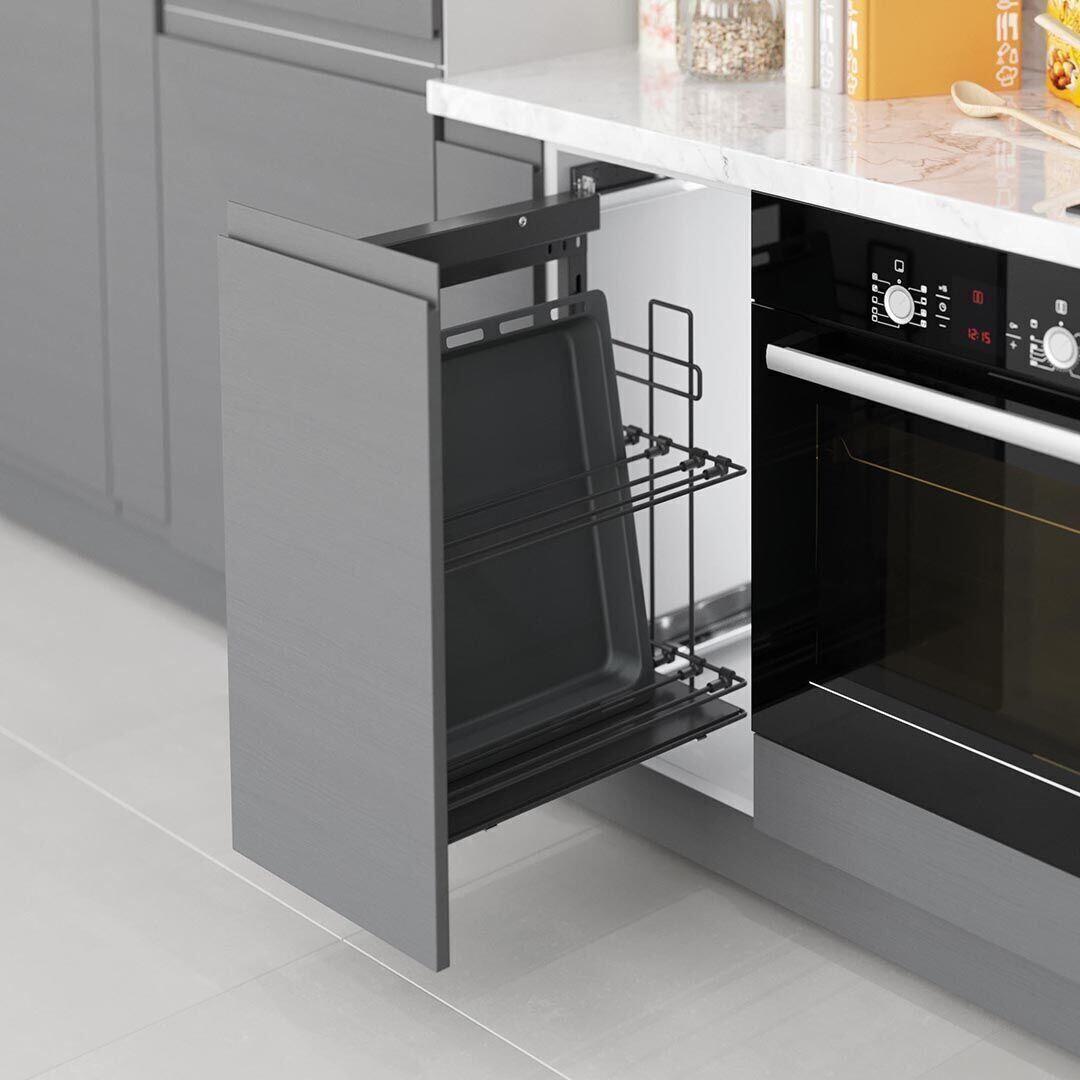 Yandan Gizli Raylı Tepsilik 250 mm Sağ