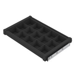 Starax Gizli Raylı Alüminyum Bölmeli Raf | 60–90 cm Kapak Uyumlu