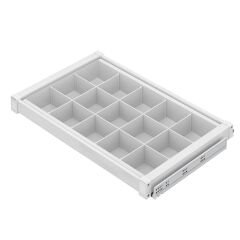 Starax Gizli Raylı Alüminyum Bölmeli Raf | 60–90 cm Kapak Uyumlu