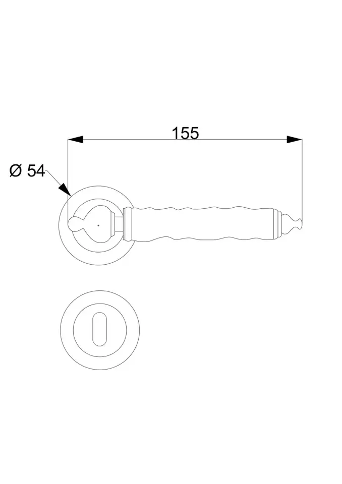 Vista D’oro Nova Rozetli Kapı Kolu Krom