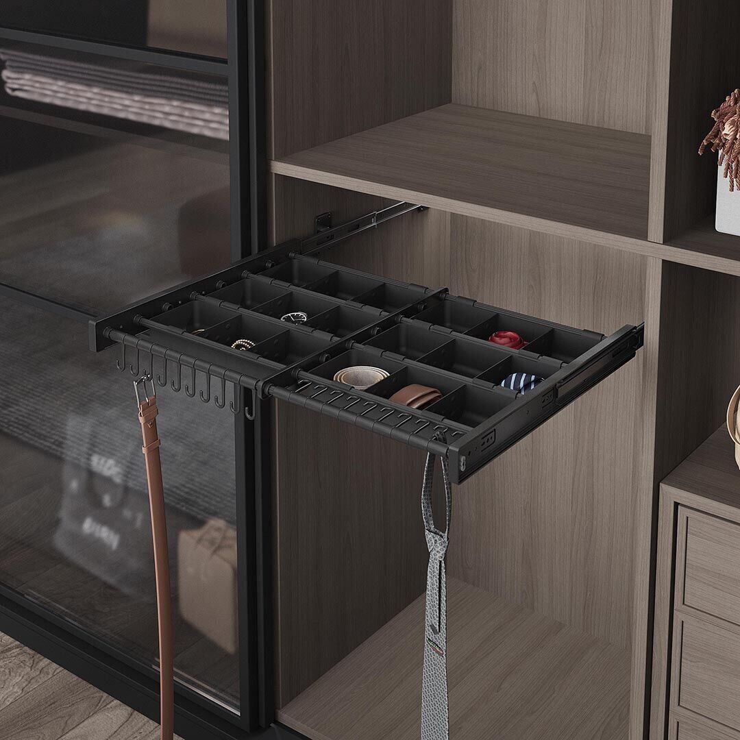 Plastik Kapaklı Teleskopik Raylı Aksesuarlık 800 mm