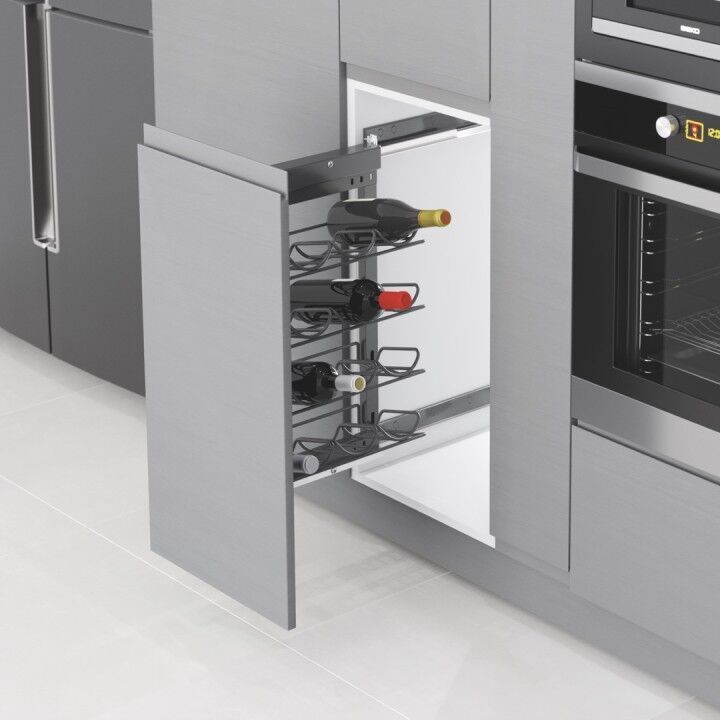 Yandan Gizli Raylı Şişe Ünitesi 260 mm Sağ Antrasit