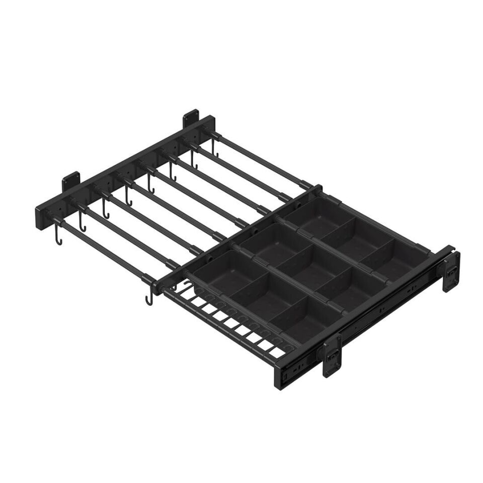 Plastik Kapaklı Teleskopik Raylı, Kutulu Eteklik, Pantolonluk 800 mm