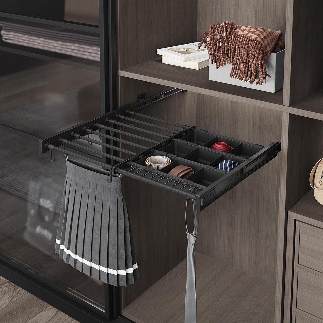 Plastik Kapaklı Teleskopik Raylı, Kutulu Eteklik, Pantolonluk 800 mm