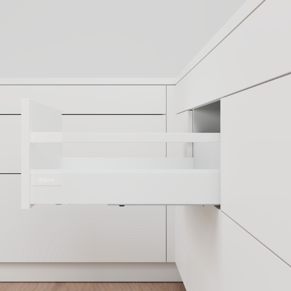 Blum Tandembox Antaro D Bordürlü 65 Kg Blumotion İpek Beyazı