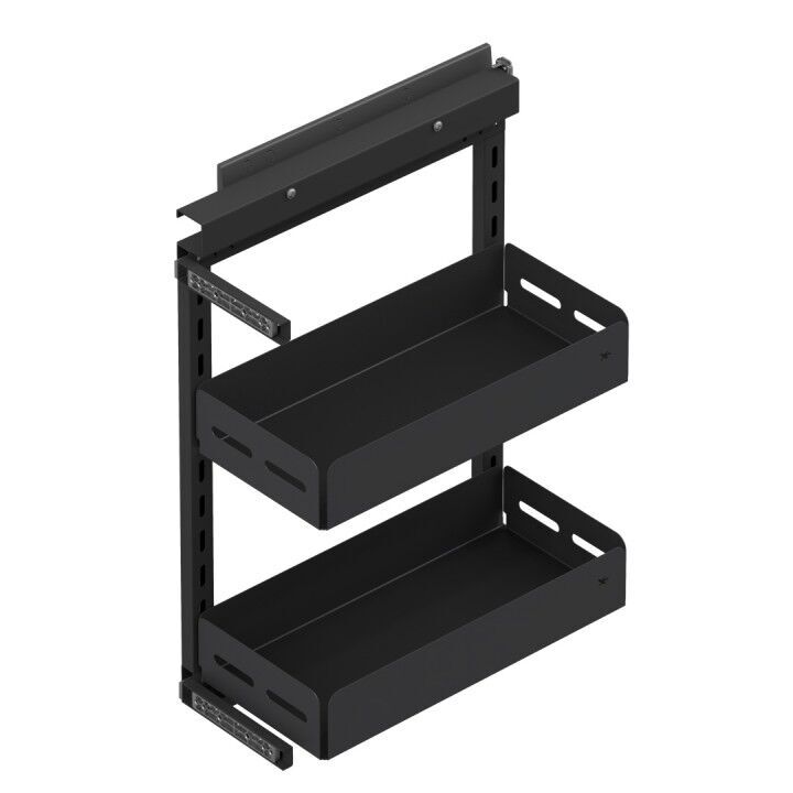 Unique Box Yandan Gizli Raylı Ünite (90 Derece) 255 mm Sol Antrasit
