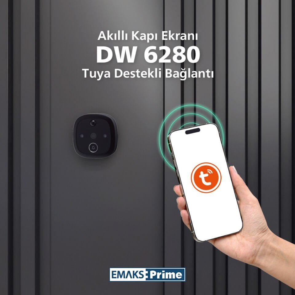 EmaksPrime Akıllı Kapı Ekranı DW6280 – Wifi Bağlantılı
