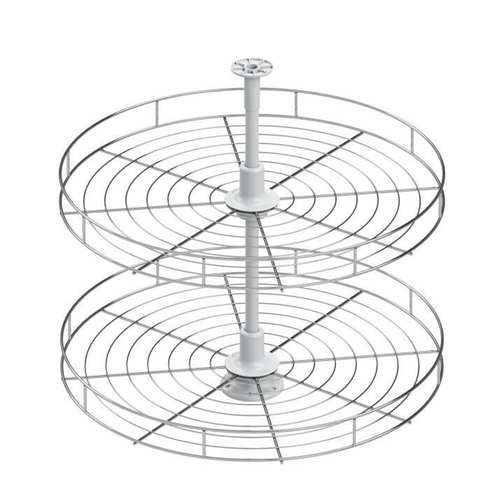 4/4 Klasik Döner Sepet Takımı Krom - 600 mm