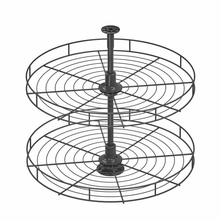 4/4 Klasik Döner Sepet Takımı Antrasit - 750 mm
