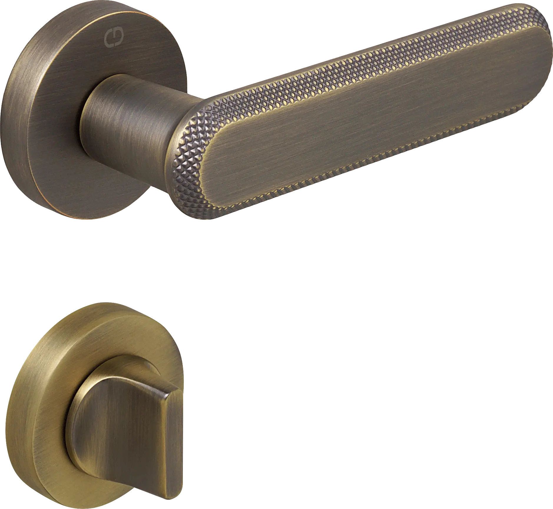 Çebi A5102 Nola Kapı Kolu MP30 (Fırçalanmış Antik Pirinç) - WC