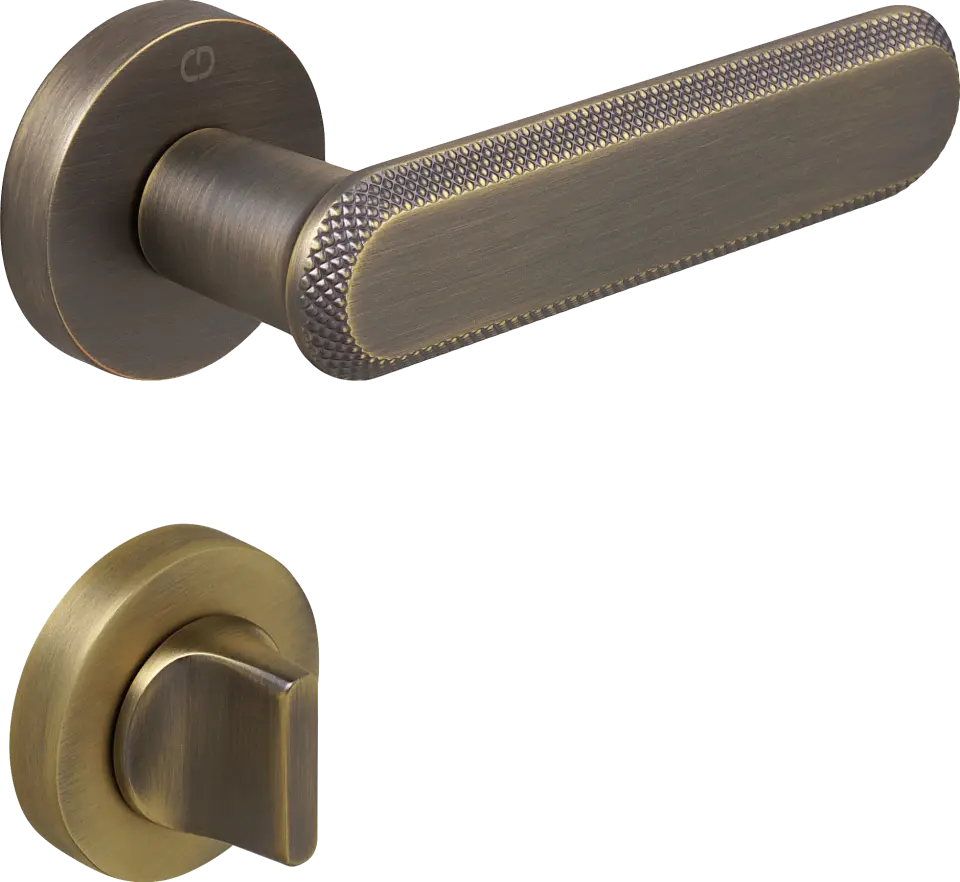 Çebi A5102 Nola Kapı Kolu MP30 (Fırçalanmış Antik Pirinç) - WC